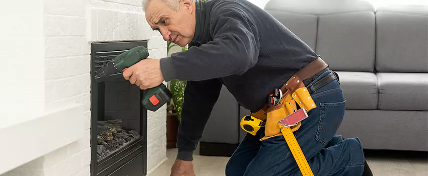New Indoor Fireplace Installation in Amesbury, Massachusetts